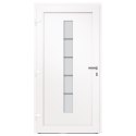 VidaXL Drzwi zewnętrzne, aluminium i PVC, antracytowe, 100x210 cm