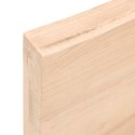 VidaXL Blat stołu, 80x50x(2-6)cm, surowy, lity dąb naturalną krawędzią