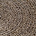 VidaXL Ręcznie wykonany dywanik z juty, okrągły, 150 cm, szary