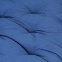 VidaXL Poduszka na podłogę lub palety, bawełna, 120x40x7 cm, błękitna