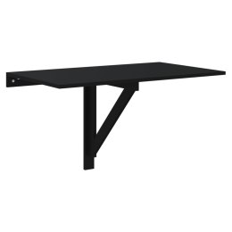 VidaXL Składany stolik kawowy, czarny, 100x60x56 cm