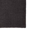 VidaXL Sizalowy dywanik do drapania, czarny, 66x200 cm