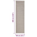 VidaXL Sizalowy dywanik do drapania, kolor piaskowy, 80x300 cm