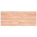 VidaXL Blat, jasnobrązowy 120x50x(2-4)cm drewno z naturalną krawędzią