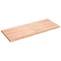 VidaXL Blat, jasnobrązowy 120x50x(2-4)cm drewno z naturalną krawędzią