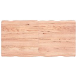 VidaXL Blat, jasnobrązowy 120x60x(2-4)cm drewno z naturalną krawędzią