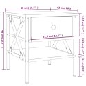 VidaXL Stoliki nocne, 2 szt., czarne, 40x42x45 cm