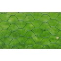 VidaXL Ogrodzenie z siatki, pokryte PVC, 25x1 m, zielone