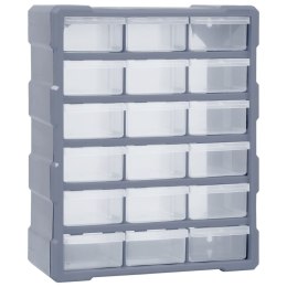 VidaXL Organizer z 18 średnimi szufladkami, 38x16x47 cm