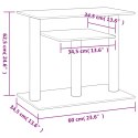 VidaXL Drapak dla kota z platformami, jasnoszary, 62,5 cm