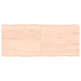 VidaXL Blat stołu, 120x50x(2-6)cm, surowy lity dąb naturalną krawędzią