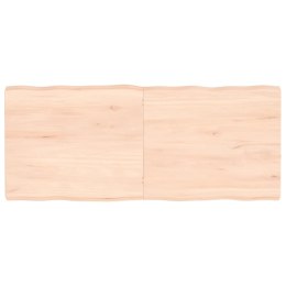 VidaXL Blat stołu, 140x60x(2-6)cm, surowy lity dąb naturalną krawędzią
