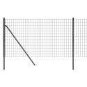 VidaXL Ogrodzenie z siatki drucianej, antracytowe, 1,1x25 m