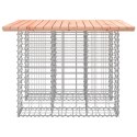 VidaXL Ławka ogrodowa, gabion, 100x102x72 cm, lite drewno daglezjowe