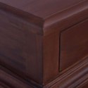 VidaXL Stolik nocny, klasyczny brąz, 35x30x60 cm, drewno mahoniowe