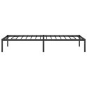 VidaXL Metalowa rama łóżka, czarna, 75x190 cm