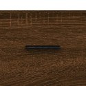 VidaXL Witrynka, brązowy dąb, 69,5x34x180 cm, materiał drewnopochodny