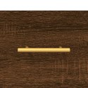 VidaXL Wysoka szafka, brązowy dąb, 34,5x34x180 cm