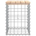 VidaXL Ławka ogrodowa, gabion, 33x31x42 cm, lite drewno sosnowe