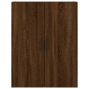 VidaXL Witrynka, brązowy dąb, 69,5x34x180 cm, materiał drewnopochodny
