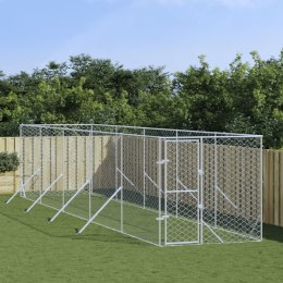 VidaXL Kojec zewnętrzny dla psa, 2x10x2 m, stal galwanizowana