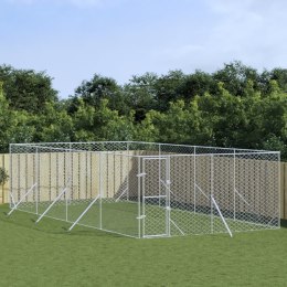 VidaXL Kojec zewnętrzny dla psa, 4x8x2 m, stal galwanizowana