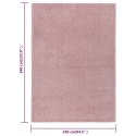 VidaXL Dywan z krótkim runem, 240 x 340 cm, różowy