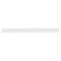 VidaXL Półki ścienne, 4 szt., wysoki połysk, białe, 115x9x3 cm
