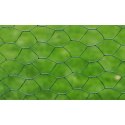 VidaXL Ogrodzenie z siatki, pokryte PVC, 25x0,5 m, zielone