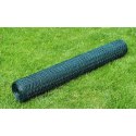 VidaXL Ogrodzenie z siatki, pokryte PVC, 25x0,75 m, czerwone