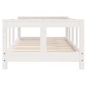 VidaXL Rama łóżka dziecięcego, biała, 70x140 cm, drewno sosnowe