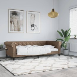 VidaXL Sofa z funkcją spania, cappuccino, 80x200 cm, sztuczna skóra