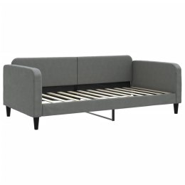 VidaXL Sofa z funkcją spania, ciemnoszara, 100x200 cm, obita tkaniną