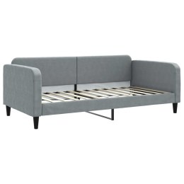 VidaXL Sofa z funkcją spania, jasnoszara, 100x200 cm, obita tkaniną