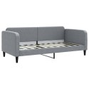 VidaXL Sofa z funkcją spania, jasnoszara, 90x190 cm, obita tkaniną