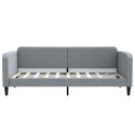VidaXL Sofa z funkcją spania, jasnoszara, 90x190 cm, obita tkaniną