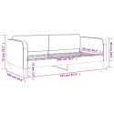 VidaXL Sofa z funkcją spania, jasnoszara, 90x200 cm, obita tkaniną