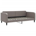 VidaXL Sofa z funkcją spania, kolor taupe, 90x200 cm, obita tkaniną