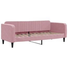 VidaXL Sofa z funkcją spania, różowa, 80x200 cm, obita aksamitem