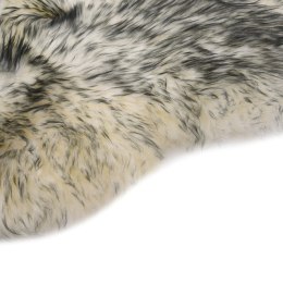 VidaXL Dywanik ze skóry owczej, 60 x 180 cm, ciemnoszary melanż