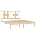 VidaXL Rama łóżka, lite drewno, 150x200 cm