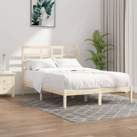 VidaXL Rama łóżka, lite drewno, 150x200 cm