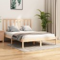 VidaXL Rama łóżka, lite drewno sosnowe, 150x200 cm