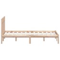 VidaXL Rama łóżka, 150x200 cm, lite drewno