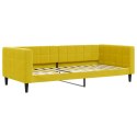 VidaXL Sofa z funkcją spania, żółta, 90x200 cm, obita aksamitem