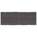 VidaXL Blat, ciemnobrązowy 160x60x(2-4)cm drewno z naturalną krawędzią