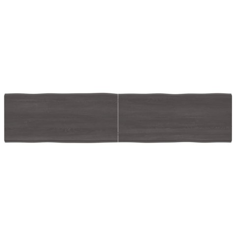 VidaXL Blat ciemnobrązowy 180x40x(2-4) cm drewno z naturalną krawędzią