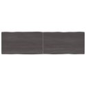 VidaXL Blat, ciemnobrązowy 180x50x(2-4)cm drewno z naturalną krawędzią