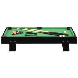 VidaXL Mini stół bilardowy na 3 nogach, 92x52x19 cm, czarno-zielony