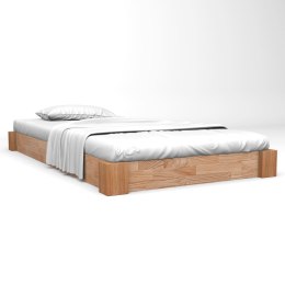 VidaXL Rama łóżka z litego drewna dębowego, 140 x 200 cm